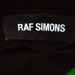Raf Simons Black Plaid Check Sheer Oversized Layered Shirt S
