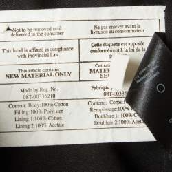 مملوكة مسبقًا Rag & Bone Black Cotton Quilted Bomber Jacket L