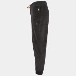 Pre Owned Ralph Lauren Collection Black Velvet Jogger Pants M