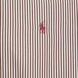 Pre Owned Ralph Lauren Collection Brown Striped Cotton Full Sleeve Shirt L