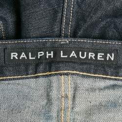 Ralph Lauren Navy Blue Denim Straight Fit Jeans M Waist 32"