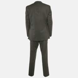 مملوكة مسبقًا بدلة رالف لورين صوف فحمي قصة عادية مقاس كبير جداً جداً (اكس اكس لارج)