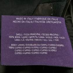 مملوكة مسبقًا بدلة رالف لورين صوف فحمي قصة عادية مقاس كبير جداً جداً (اكس اكس لارج)