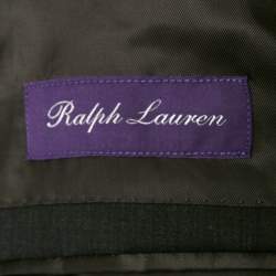 مملوكة مسبقًا بدلة رالف لورين صوف فحمي قصة عادية مقاس كبير جداً جداً (اكس اكس لارج)