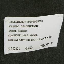 مملوكة مسبقًا بدلة رالف لورين صوف فحمي قصة عادية مقاس كبير جداً جداً (اكس اكس لارج)