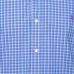 Pre Owned Ralph Lauren Blue Checked Cotton Classic Fit Shirt XL