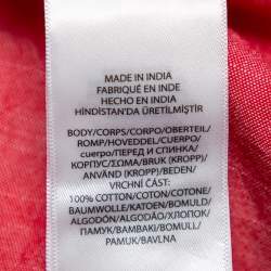 Pre Owned Ralph Lauren Pink Cotton Logo Embroidered Button Front Shirt XL