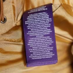 Pre Owned Ralph Lauren Camel Beige Wool Hooded Down Jacket XS