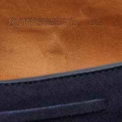 Pre Owned Ralph Lauren Navy Blue Suede Chessington Slip On Loafers Size 41.5