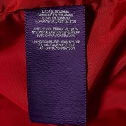Ralph Lauren Purple Label Red Synthetic Windbreaker Zip-Up Hoodie XL