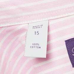 Ralph Lauren Pink Stripe Cotton Long Sleeve Shirt S