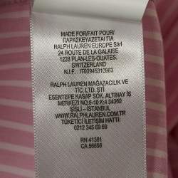 Ralph Lauren Pink Stripe Cotton Long Sleeve Shirt S