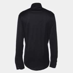 Pre Owned Ralph Lauren Purple Label Navy Blue Cotton Tailored Fit Long Sleeve Shirt XXL