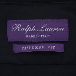 Pre Owned Ralph Lauren Purple Label Navy Blue Cotton Tailored Fit Long Sleeve Shirt XXL