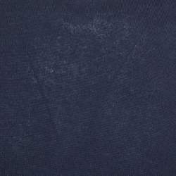 Pre Owned بُلوفر رالف لورين برپل ليبل كشمير أزرق بحري برقبة عالية مقاس متوسط