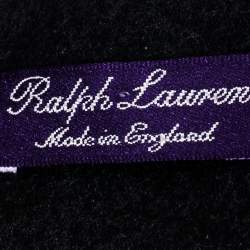مملوكة مسبقًا Ralph Lauren Dark Grey Felt Cashmere Tie