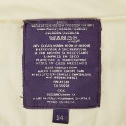 Ralph Lauren Purple Label Cream Corduroy Cotton Pants L