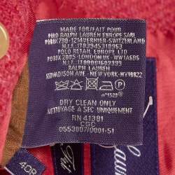 Ralph Lauren Purple Label Pink Herringbone Wool Blend Custom Fit Blazer M