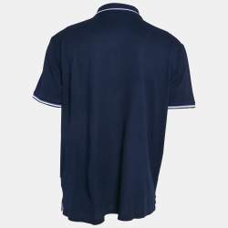 مملوكة مسبقًا Ralph Lauren Purple Label Navy Blue Cotton Pique Polo T-Shirt XXL