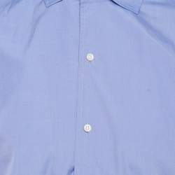 Ralph Lauren Purple Label Blue Cotton Long Sleeve Shirt S