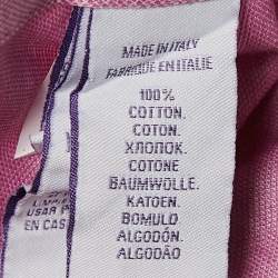 Ralph Lauren Purple Label Pink Cotton Button Front Tailored Fit Shirt L