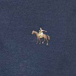  Ralph Lauren Purple Label Navy Blue Cotton Pique Polo T-Shirt XXL