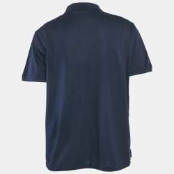  Ralph Lauren Purple Label Navy Blue Cotton Pique Polo T-Shirt XXL