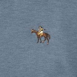 Ralph Lauren Purple Label Blue Cotton Pique Polo T-Shirt XXL