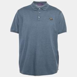 Ralph Lauren Purple Label Blue Cotton Pique Polo T-Shirt XXL