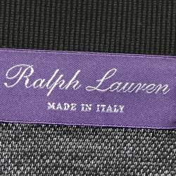 Ralph Lauren Purple Label Black Pique Cotton Polo T-Shirt XXL