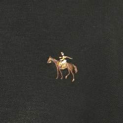 Ralph Lauren Purple Label Black Pique Cotton Polo T-Shirt XXL