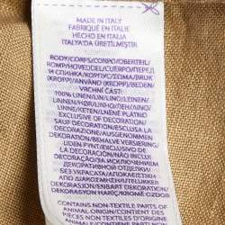 Pre Owned Ralph Lauren Purple Label Beige Button Front Shirt XL