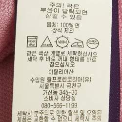 مملوكة مسبقًا قميص بولو رالف لورين قطن بيكيه أرجواني وردي مقاس كبير جداً جداً