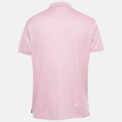 مملوكة مسبقًا قميص بولو رالف لورين قطن بيكيه أرجواني وردي مقاس كبير جداً جداً