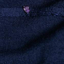 مملوكة مسبقًا Ralph Lauren Purple Label Blue Knit Crewneck Sweater M