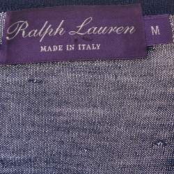 مملوكة مسبقًا Ralph Lauren Purple Label Blue Knit Crewneck Sweater M