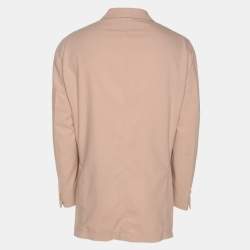 Pre Owned Ralph Lauren Purple Label Light Pink Cotton Blazer