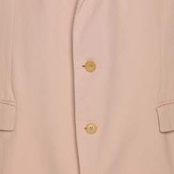 Pre Owned Ralph Lauren Purple Label Light Pink Cotton Blazer