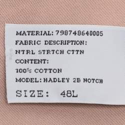 Pre Owned Ralph Lauren Purple Label Light Pink Cotton Blazer