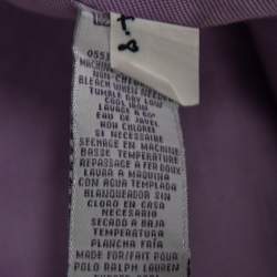 Pre Owned Ralph Lauren Lavender Cotton Logo Embroidered Button Down Shirt S