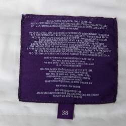 Pre Owned Ralph Lauren Purple Label White Cotton Slim Fit Trousers XXL Waist 38"