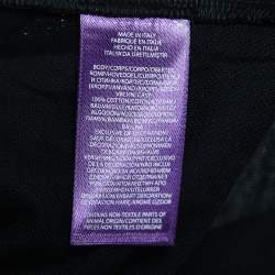 Pre Owned Ralph Lauren Purple Label Black Cotton Pique T-Shirt XL