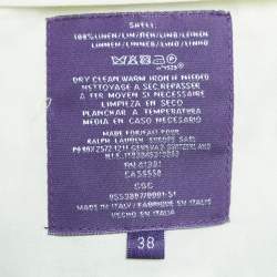 Pre Owned Ralph Lauren Purple Label Green Linen Trousers XXL