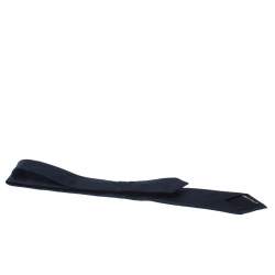 Pre Owned Ralph Lauren Navy Blue Textured Silk Jacquard Tie 