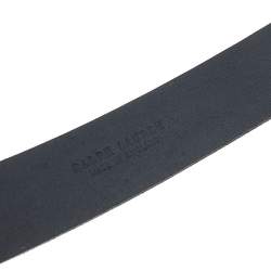 Pre Owned Ralph Lauren Black Leather Logo Belt 90CM