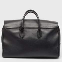 Pre Owned Ralph Lauren Black Leather Ricky 50 Weekender