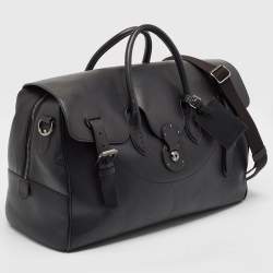 Pre Owned Ralph Lauren Black Leather Ricky 50 Weekender