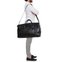 Pre Owned Ralph Lauren Black Leather Ricky 50 Weekender