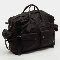 مملوكة مسبقًا Ralph Lauren Black Nylon Multi Pockets Duffel Bag