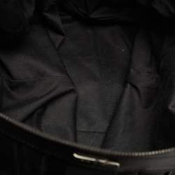 Pre Owned Ralph Lauren Black Leather and Nylon Striped Duffel Bags